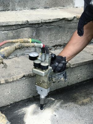 Patio Leveling Process