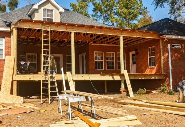 Porch Raising in Burlington